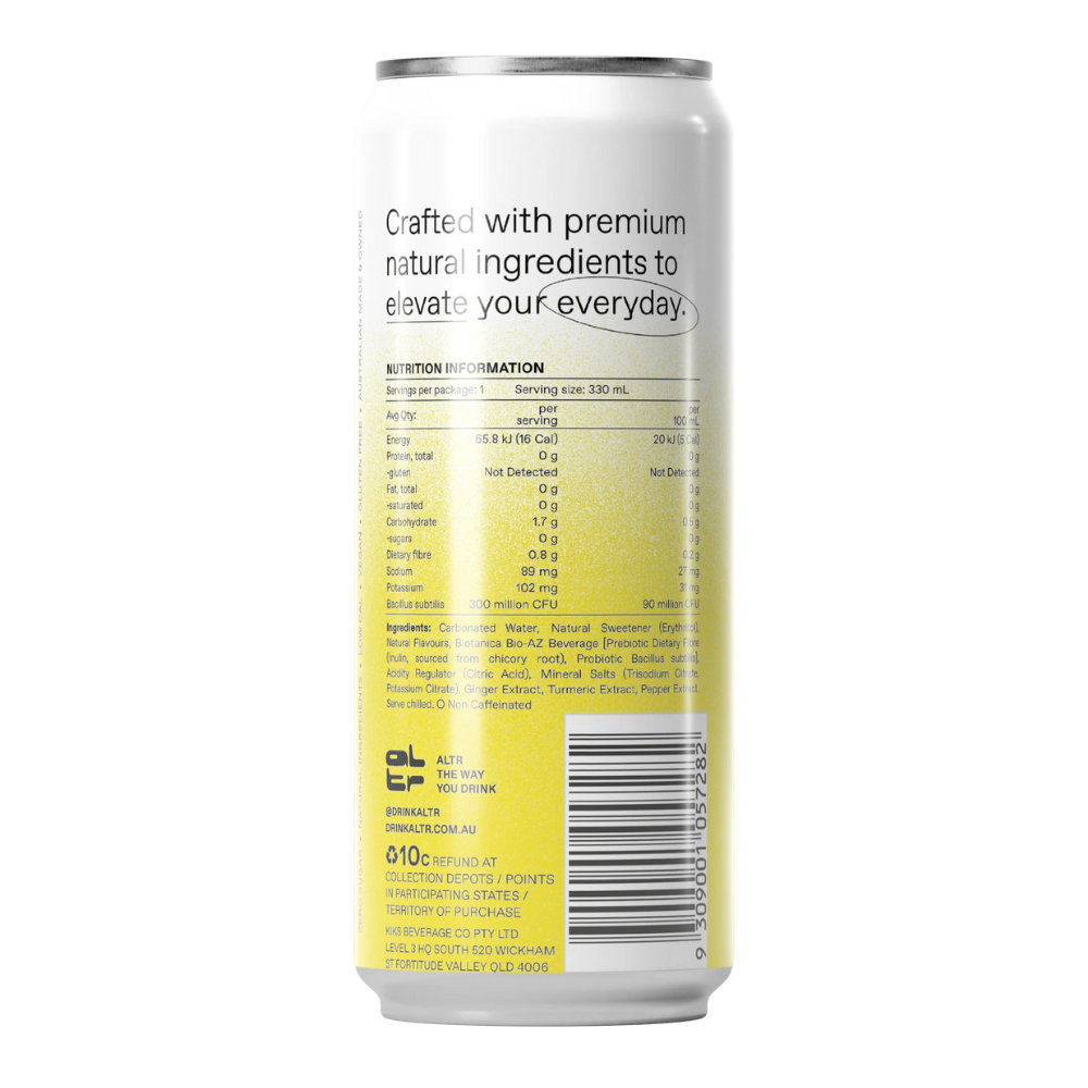 ALTR BLISS functional with Prebiotics, Probiotics & Turmeric