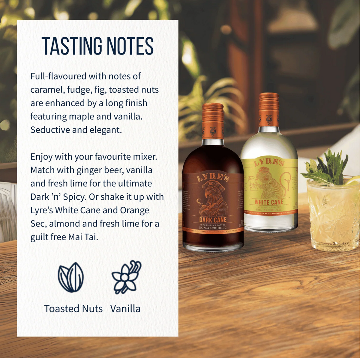 Lyre's Dark Rum Alternative 700mL – Tasting notes and flavour profile