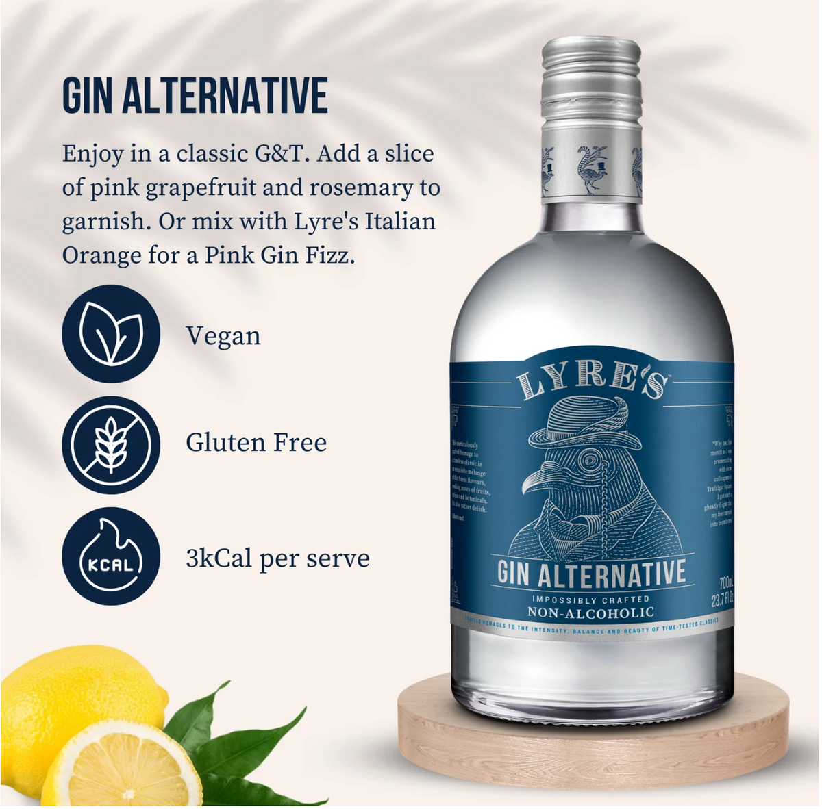 Lyre's Gin Alternative serving guide