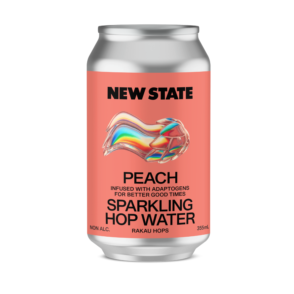New State - Peach Rakau Hop Water