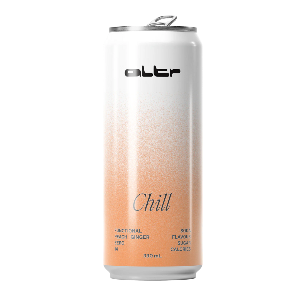 ALTR CHILL Peach functional with Passion Flower, Chamomile & Ginger