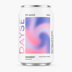DAYSE Awaken Grapefruit can, flat-lit product image