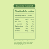 DAYSE Drift original nutrition and ingredients panel