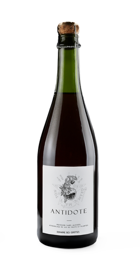 Domaine des Grottes Antidote non-alcoholic sparkling wine alternative, 750mL bottle