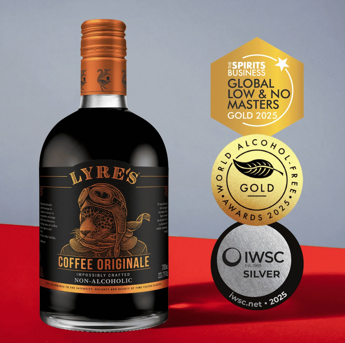 Lyre's Coffee Liqueur Alternative 2025 award medals