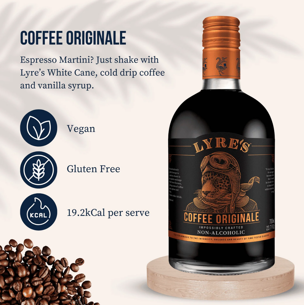 Lyre's Coffee Liqueur Alternative vegan gluten-free information