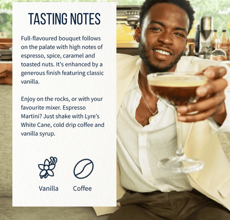 Lyre's Coffee Liqueur Alternative tasting notes