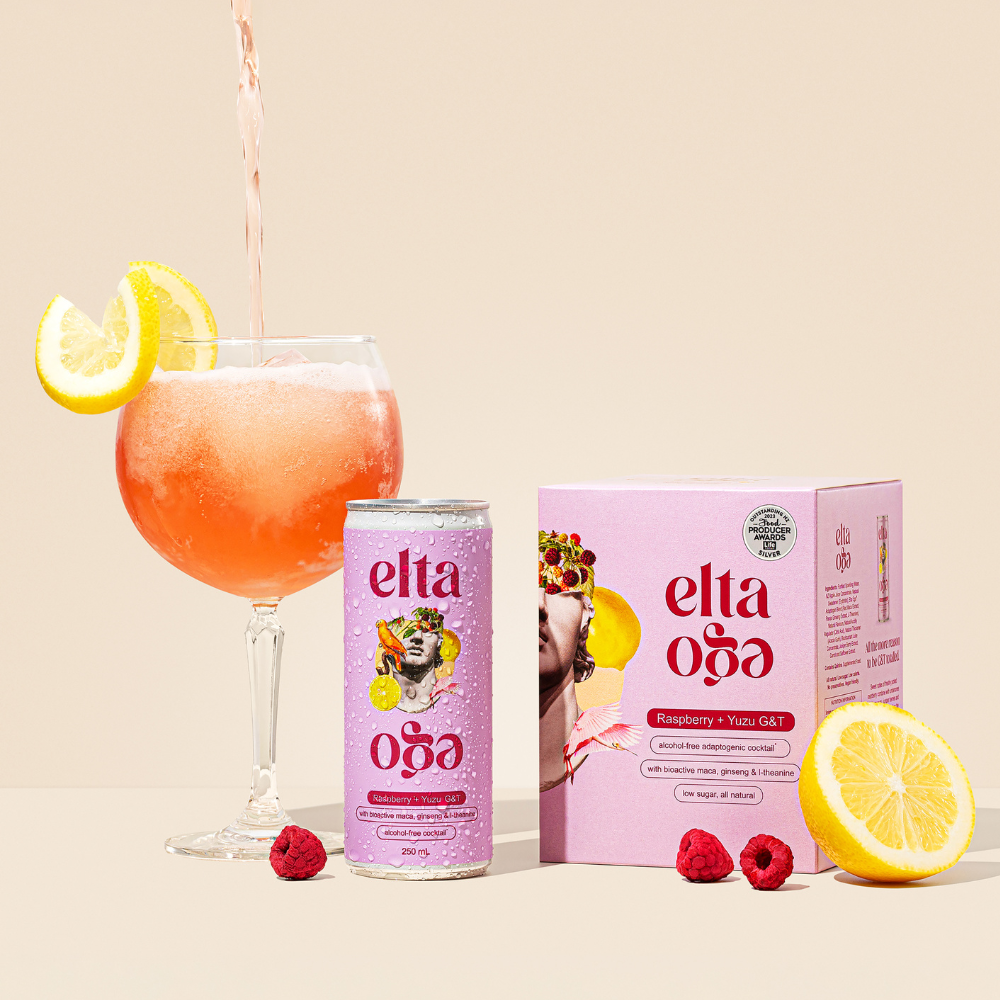 Elta Ego Functional Raspberry Yuzu G&T – Low Sugar, Low Calorie & All Natural